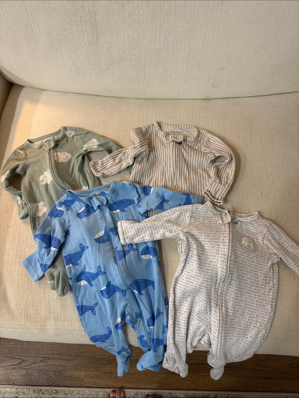 Carter Newborn One Piece  Sleepers